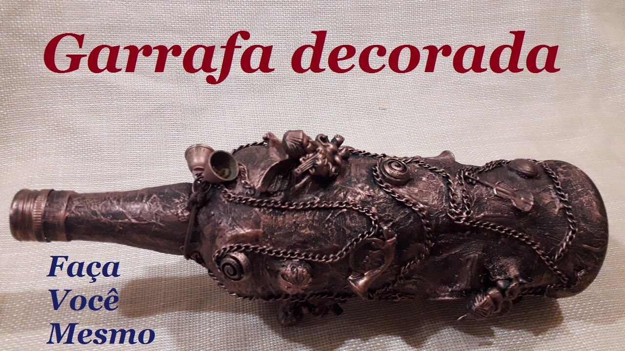 GARRAFA DECORADA COM ANJINHOS - RECICLANDO GARRAFAS DE VIDRO @lucibuzo 