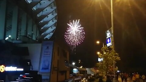 Ognomet za #den na nezavisnost Makedonija 30 godini 2021 fireworks for independence day Macedonia