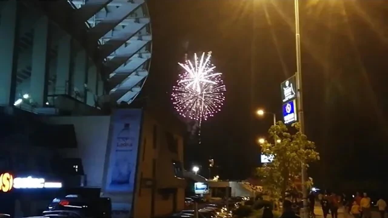 Ognomet za #den na nezavisnost Makedonija 30 godini 2021 fireworks for independence day Macedonia