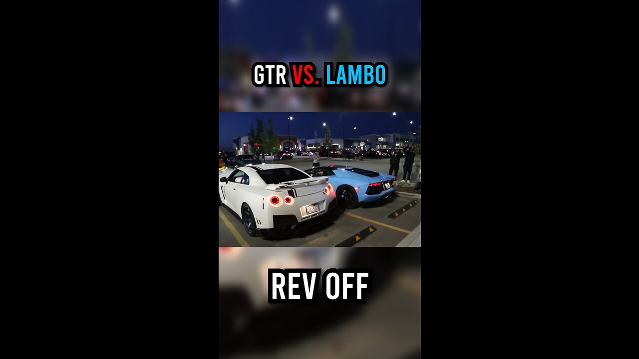 ITS A REV OFF!!!! R35 GTR vs Aventador!