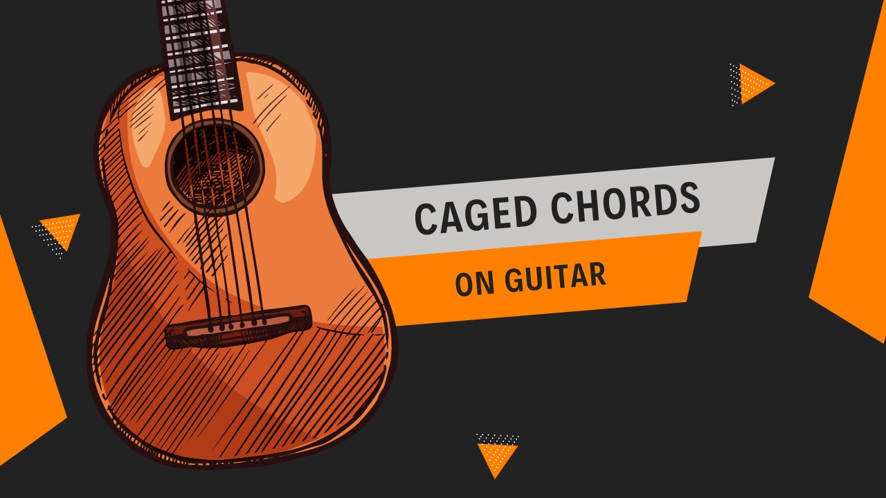 Guitar Chords CAGED - C Major, A minor, G Major, E Major, D minor