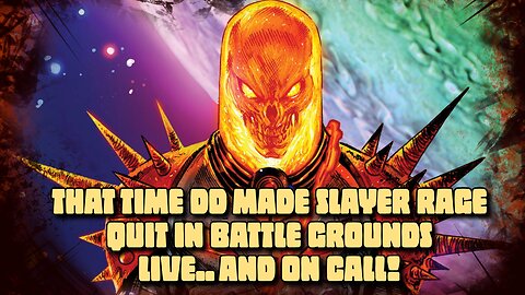 I Made Slayer Of Gods Rage Quit In BattleGrounds With CGR! (Live On Stream, With Slayer On Call)