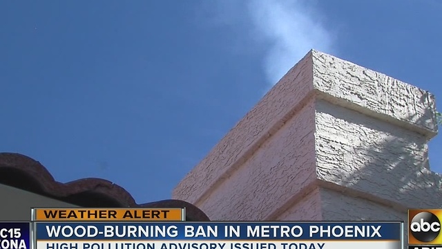 Heads up, donât light up those fire places tonight