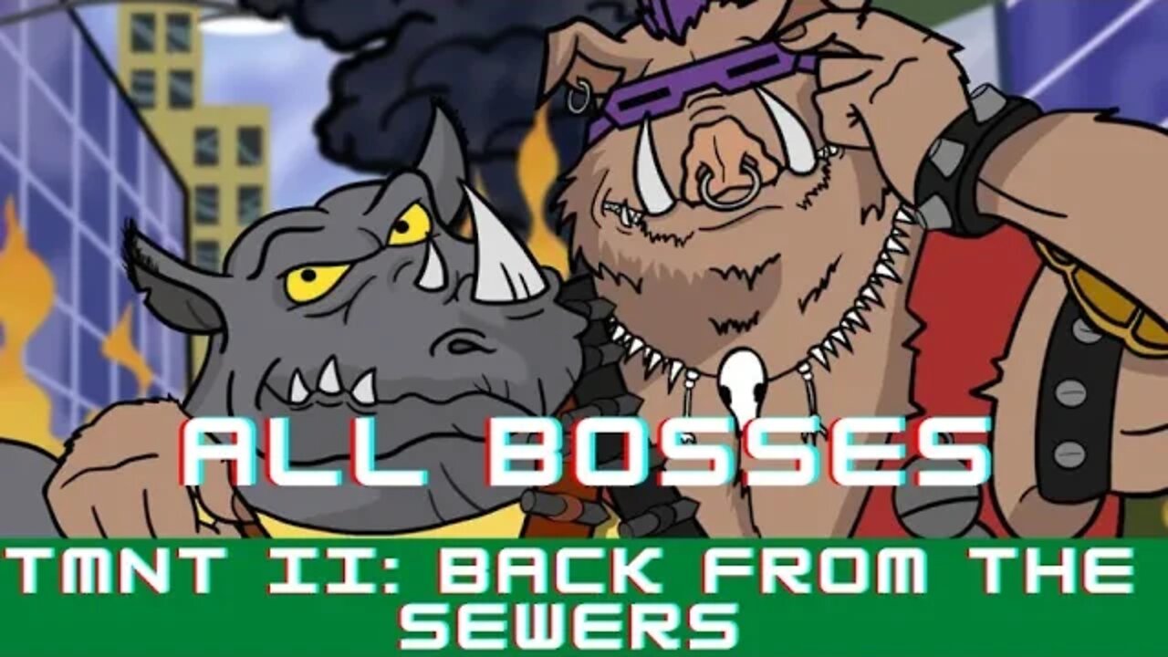 Teenage Mutant Ninja Turtles II: Back from the Sewers (Game Boy) | All Bosses