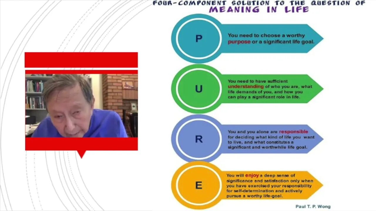 Integrative Meaning Therapy | Dr. Paul T. P. Wong | B1 part 4 | Meaning Conference 2021