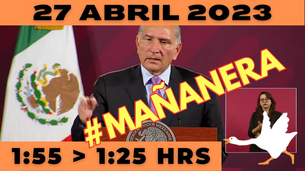 💩🐣👶 #AMLITO | Mañanera Jueves 27 de Abril 2023 | El gansito veloz de 1:55 a 1:25.