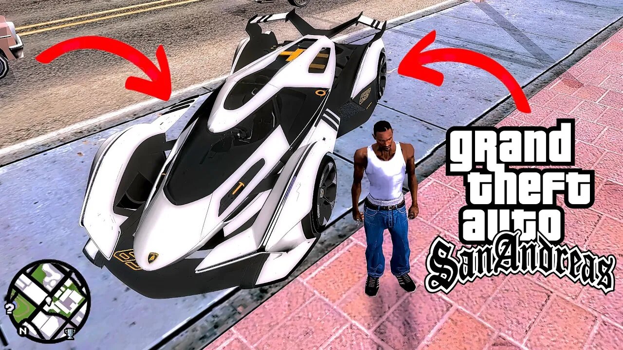 Secret Lamborghini Vision Gran Turismo Super Car Location in GTA San Andreas (Cheat Code)