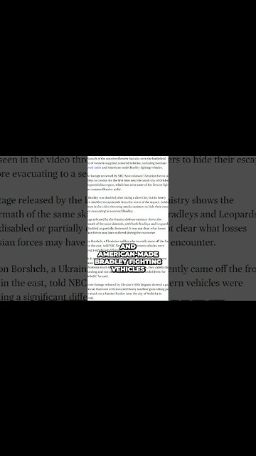 NATO Weapons Are In Ukraine's Counteroffensive...