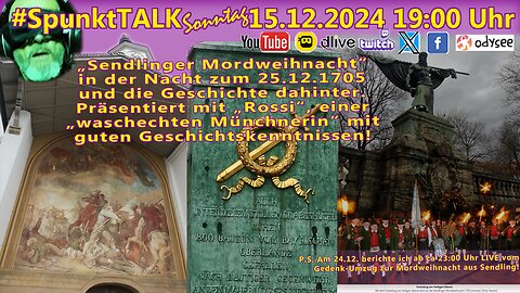 #SpunktTalk über "Die Sendlinger Mordweihnacht" - Ein Gemetzel vor den Toren der Stadt am 25.12.1705