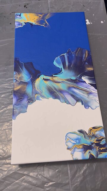 Hide a flaw using Swarovski Crystal #acrylicpainting #art #shorts #fixit