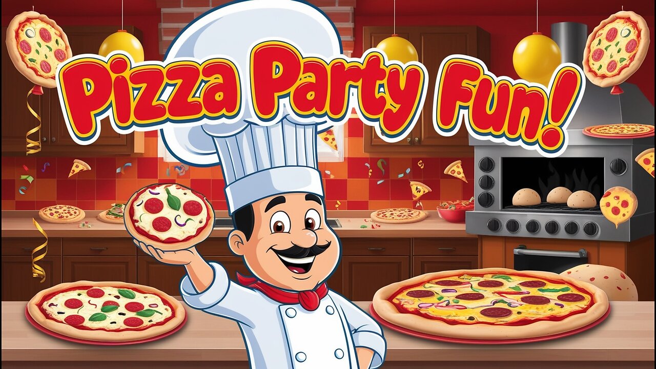 Pizza Party Song | Kids Learn Making Pizza