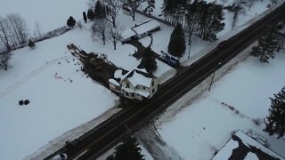 The village of Elsie sold a historic house for $1. The new owners moved it to a different lot.