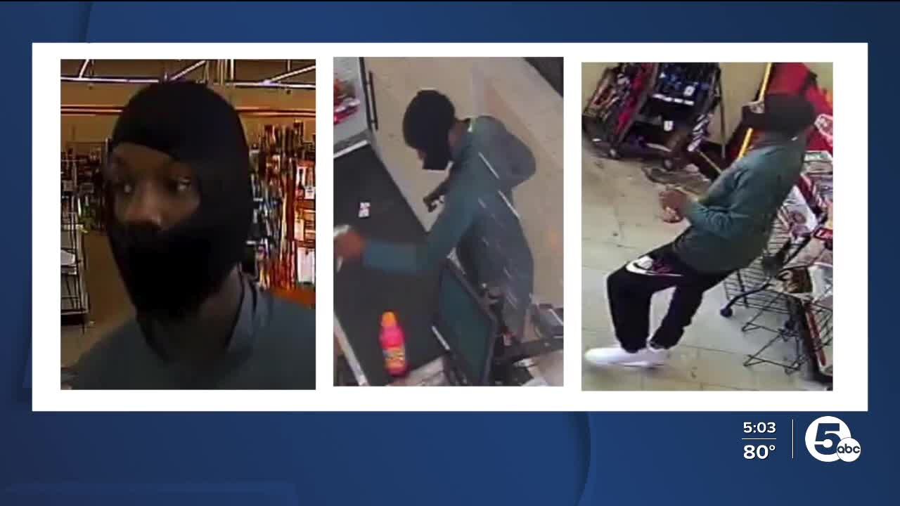 Akron police looking for man who allegedly robbed two stores on Copley Road minutes apart