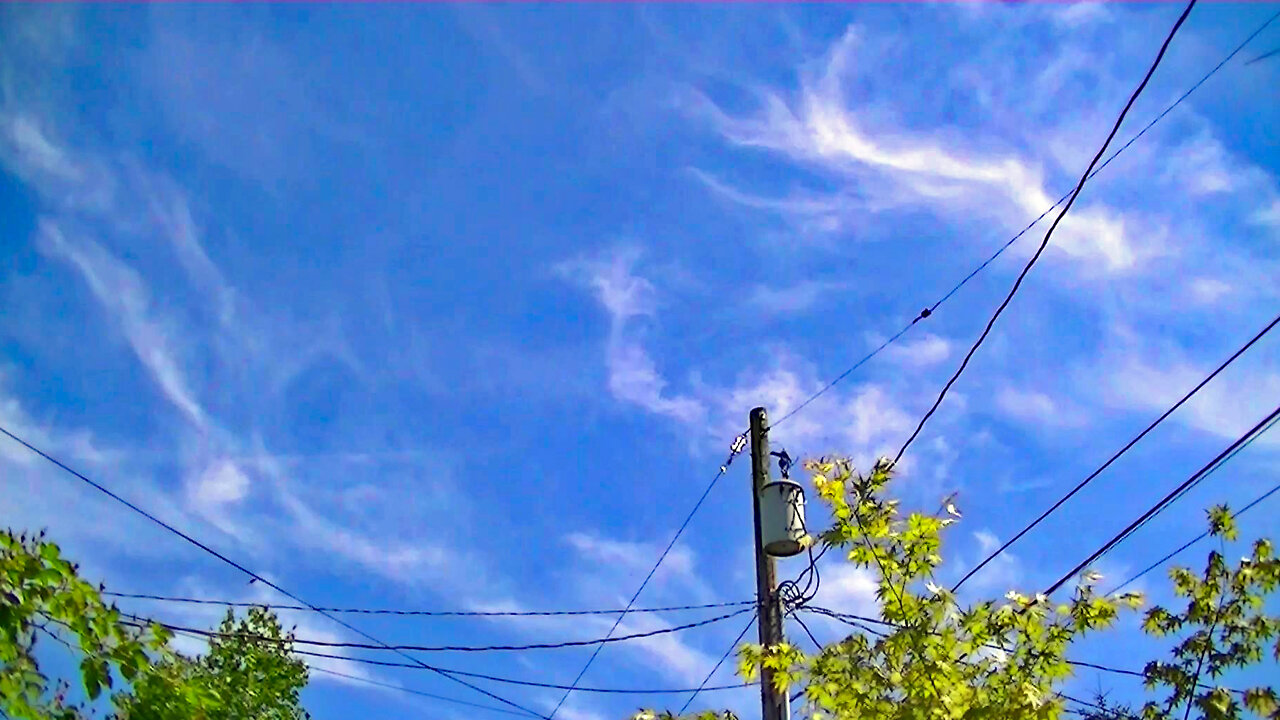 IECV TLV #35 - 👀 Blue Sky And Fluffy Clouds ☁️☁️In A Time Lapse 5-12-2018