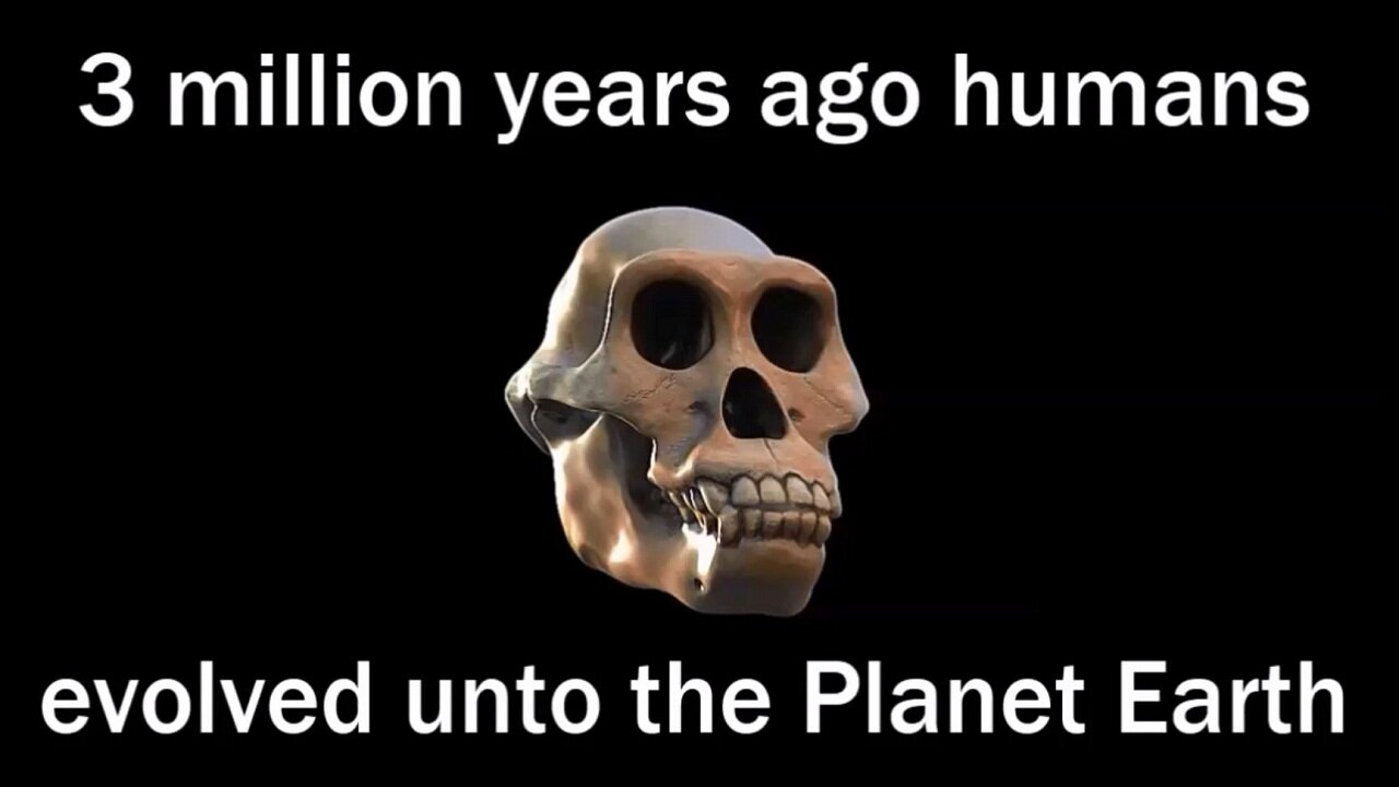 3 million years ago humans evolved unto the Planet Earth