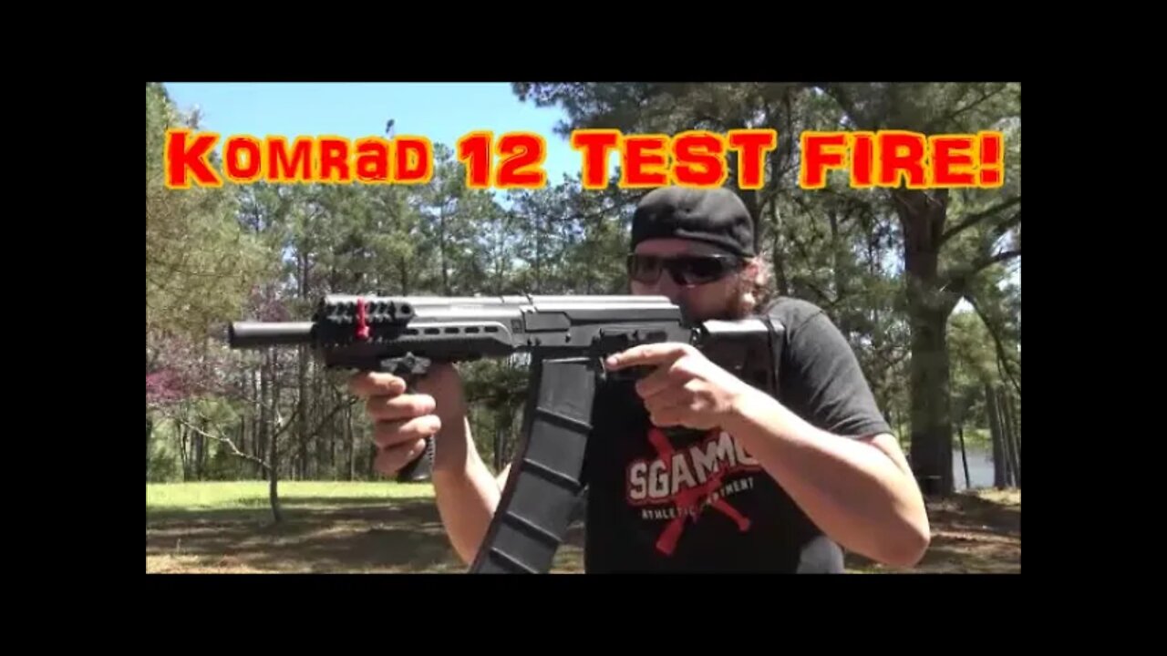 Kalashnikov USA Komrad 12 Gauge TEST FIRE!