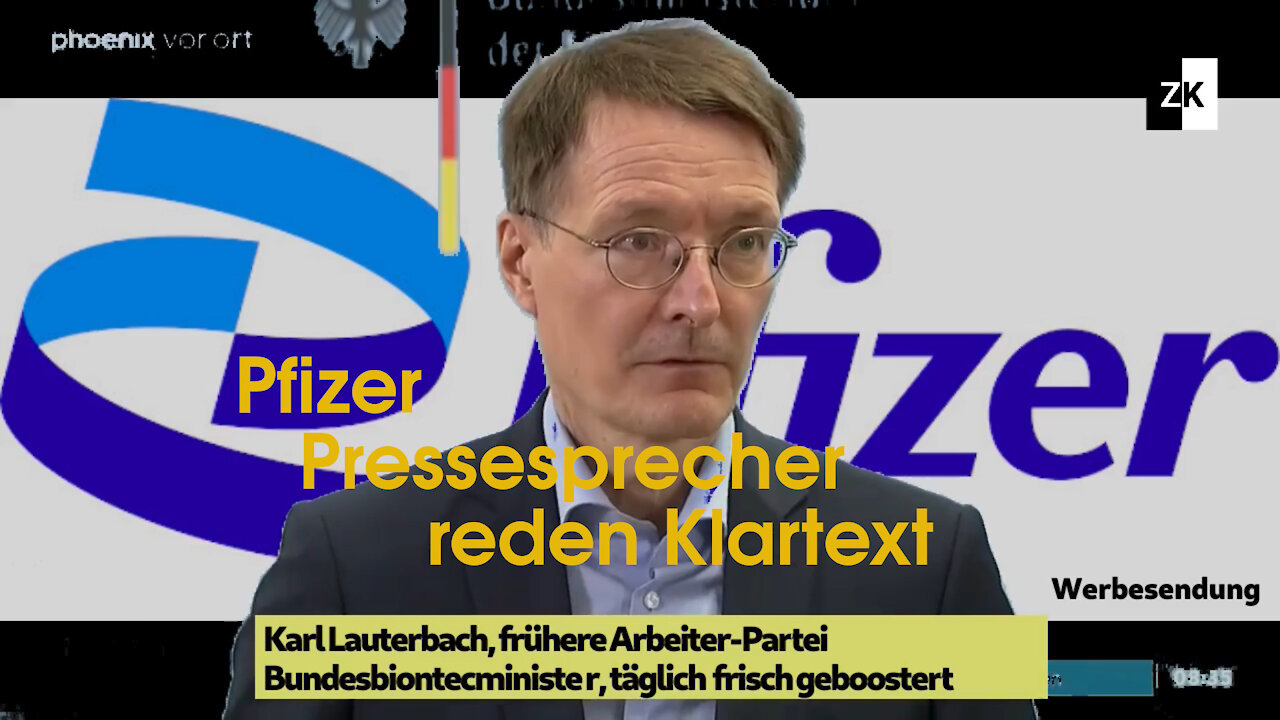 Pfizer Pressesprecher Lindner und Lauterbach reden Klartext