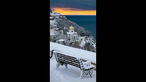 A beautiful winter in Sevastopol.