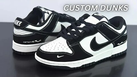 Custom Nike Dunks Batman x Carhartt (shoesmad)