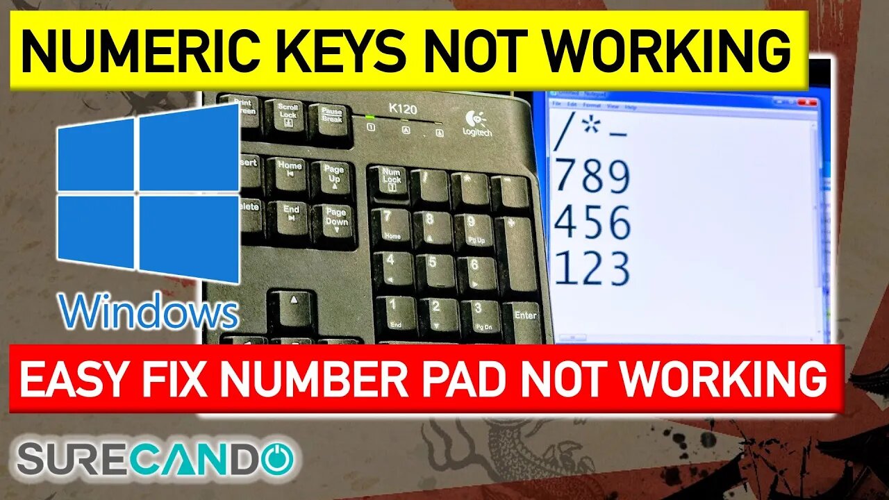 Numeric Keypad Does Not Work Windows 11, 10, 8, 7 Easy Fix.