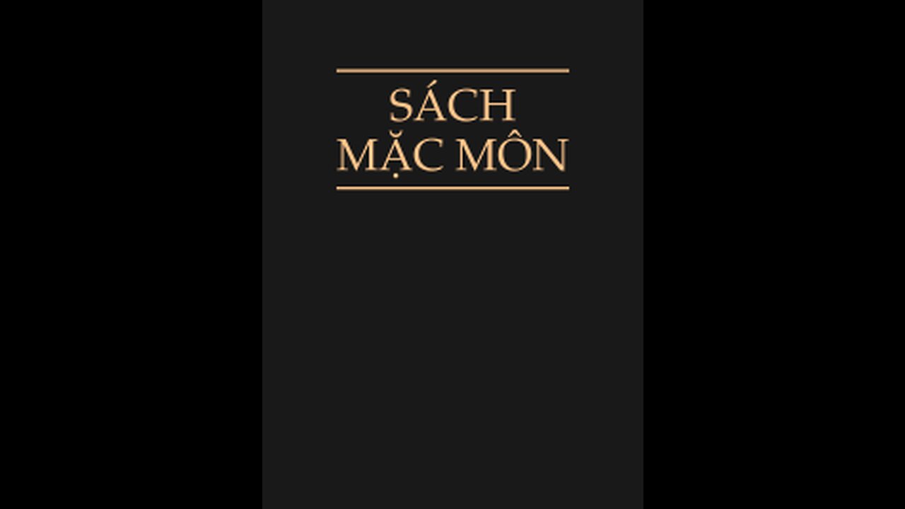 SÁCH MẶC MÔN