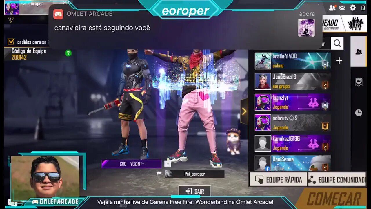 Live Free Fire 😎 🎮 🖥📱 ⚔️ 🇧🇷 gastar 2000 diamantes se tiver 100 compartilhamentos 100 curtidas