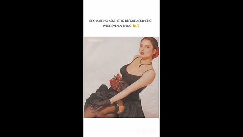 Rekha aesthetic look