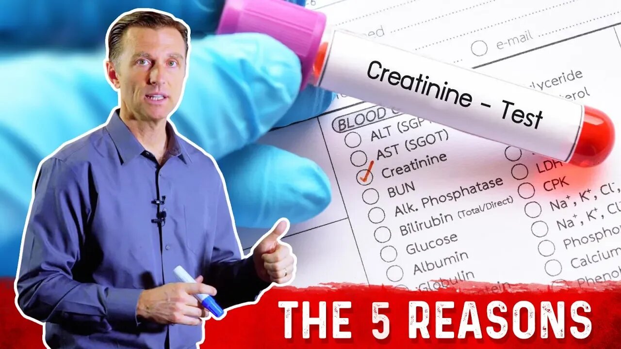 5 Reasons for High Creatinine on Keto (Ketogenic Diet) – Dr.Berg