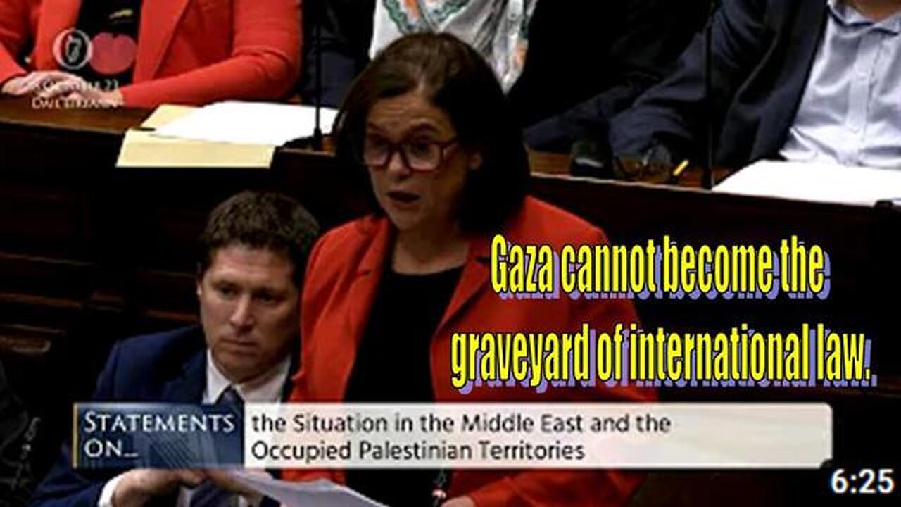 🇵🇸 VERY POWERFUL SPEECH BY MARY LOU MCDONALD ON PALESTINE
