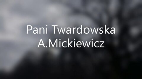 Pani Twardowska - A.Mickiewicz ballada