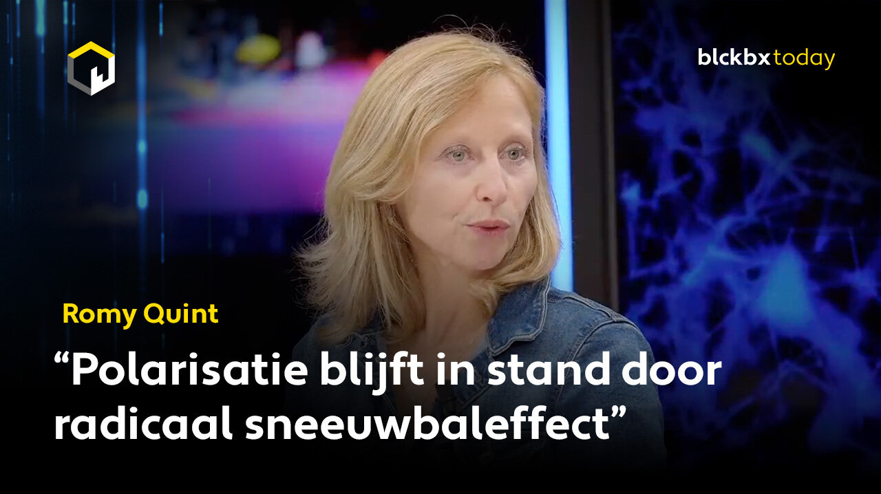 “Polarisatie blijft in stand door radicaal sneeuwbaleffect”, aldus Romy Quint