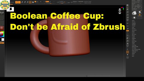 Boolean Coffee Cup: Don't be Afraid of Zbrush