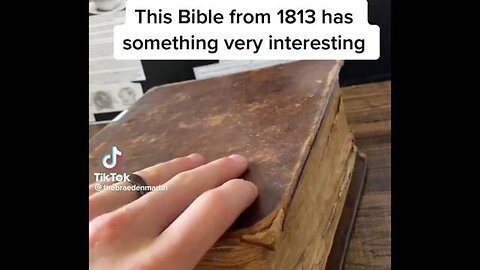 This Bible from 1813 has something very interesting..