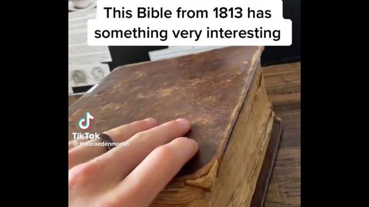 This Bible from 1813 has something very interesting..