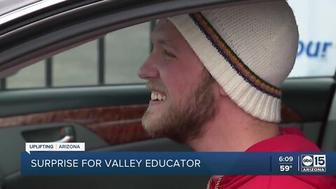 Valley educator surprised with new car