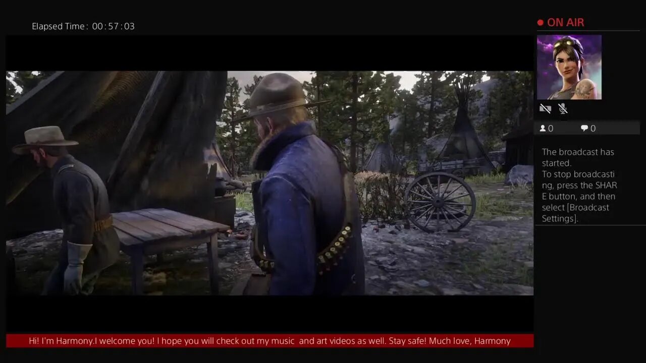 LarrysGirl1965's Live PS4 Broadcast Red Dead Redemption 2 Continued pt 13