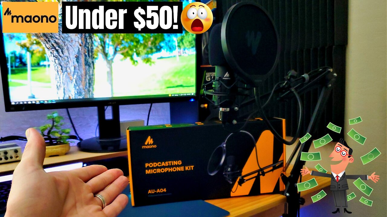 MAONO Podcasting Kit Review 2021| Less Than $50! Super Budget Mic Kit!