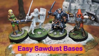 Miniature Basing: Sawdust Technique