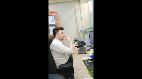 Working in office with singing song 😅