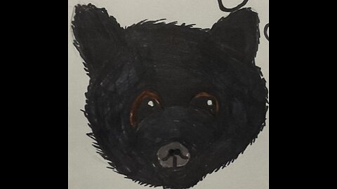 tutorial￼￼ how to draw a cute simple wolf face