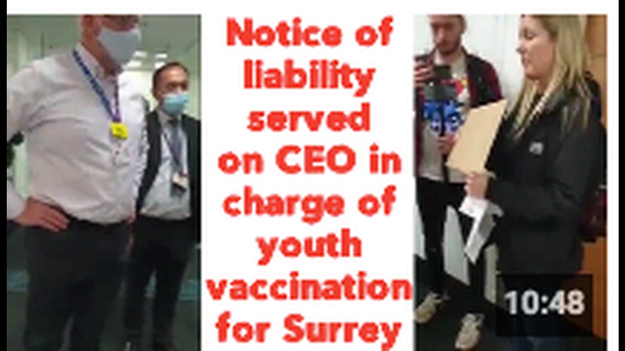 Notice of liability served on CEO in charge of youth vaccination for Surrey
