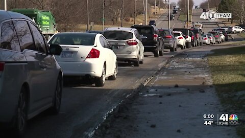 Demand high for COVID-19 PCR tests at Overland Park drive-thru event
