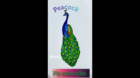 how to draw peacock easy and simple