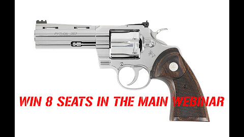 COLT TARGET PYTHON MINI #1 FOR 8 SEATS IN THE MAIN WEBINAR