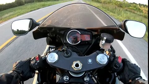 Buffalo to Olcott and back. Make that engine scream. 2013 gsxr750, 2020 honda rebel, 2015 yzf 300