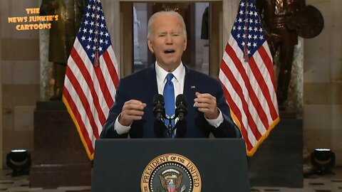 Biden: "I didn't seek this fight brought to this Capitol 1 year ago.. but I will not shrink from it"