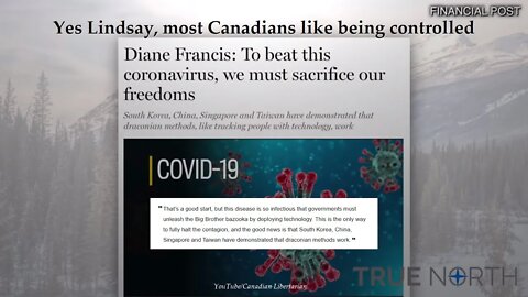 Yes Lindsay, most Canadians like being controlled
