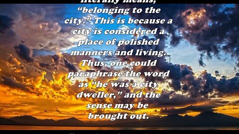 Daily Bible Verse Commentary - Acts 7:20