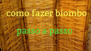 como fazer biombo de bambu @bambu total