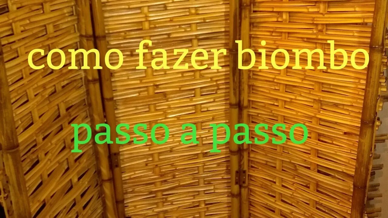 como fazer biombo de bambu @bambu total